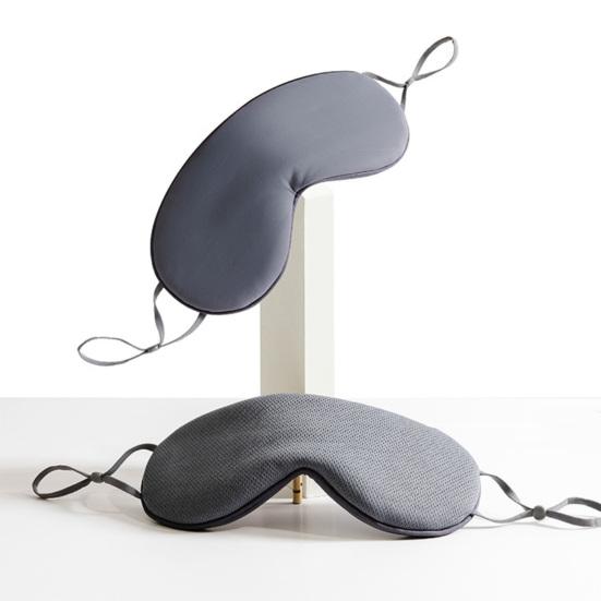Blackout Sleep Mask with Adjustable Strap Dual-Sided Cooling Warming Fabric Eye Mask for Fatigue Relief Comfortable Eye Cover for Travel Home Office