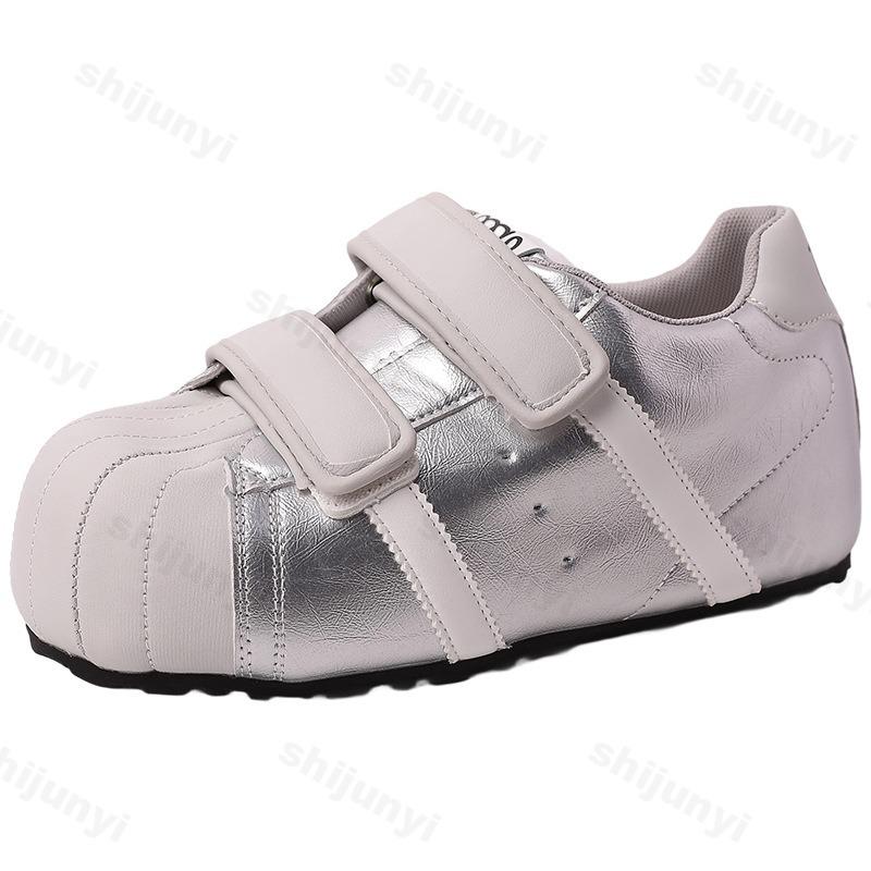 Fashion Women's Fashion Versatile Low Top Casual Single Shoes 2025 Autumn New Interior Height Increasing Comfortable Non Retro Sneakers