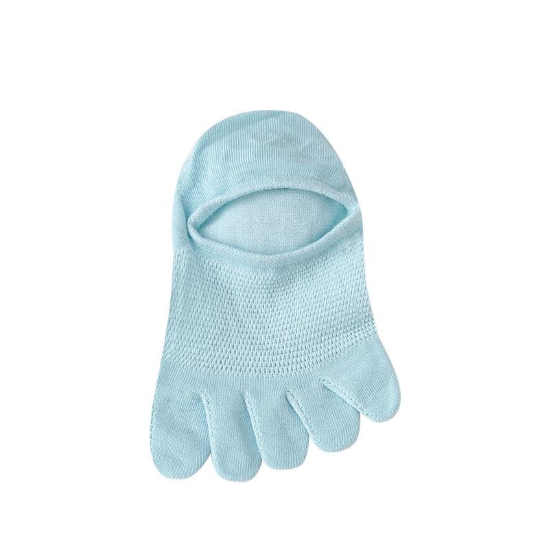 Five Finger Socks Summer Thin Breathable Hollow Solid Color Cute Japanese Invisible Boat Socks Split Toe Female Socks