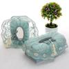 Rectangle Cloth Plastic Tissue Box Home Living Room Dining Table Decorate Lace European Style Originality Tissue Storage Boxes