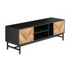 TV Cabinet, TV Table with Versatile Storage Space, TV Cabinet with Stable Metal Legs