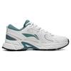 New LiNing Pick Up The Light Anti Slip And Wear Resistant Breathable Low Top Running Shoes Men's White Gray Green