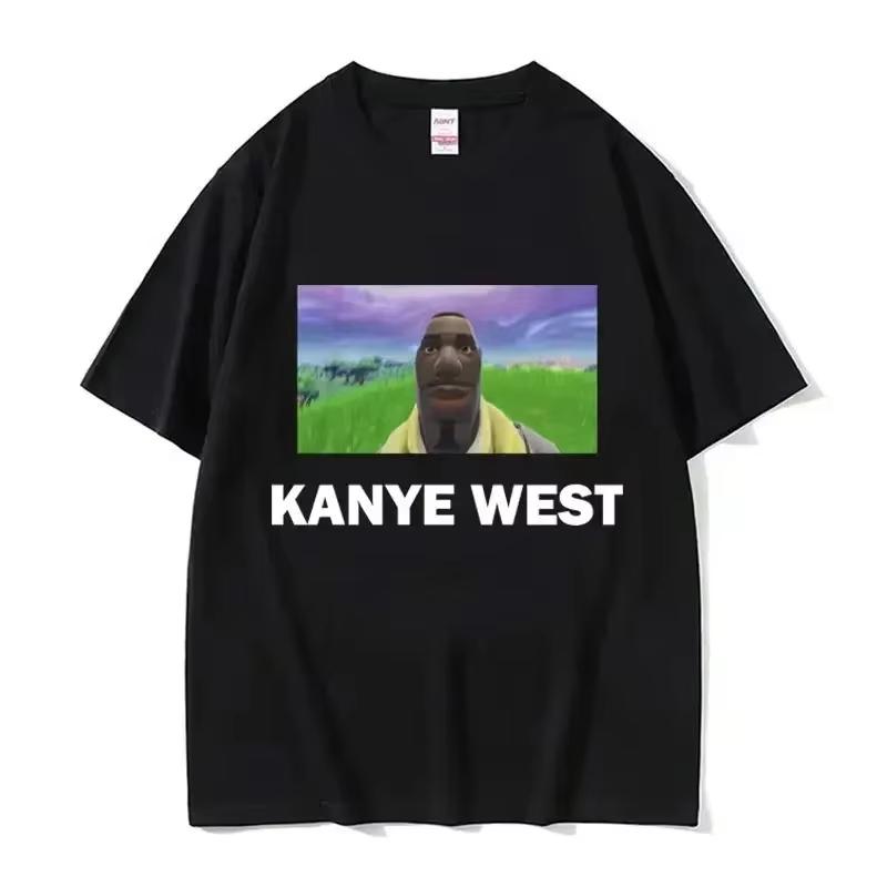 2026 Funny Kanye West Meme TShirt Unisexs Fashion Vintage Hip Hop Rap Style Tshirt Unisex Women Short Sleeve Streetwear Top Tees