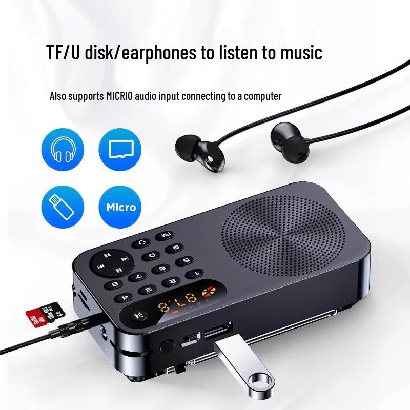 Keling Portable Rechargeable FM Radio & Music Player with Storytelling & Opera Functions