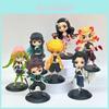 Demon Slayer Pvc Figure Set With Collectible Anime Characters For Fans And Decor