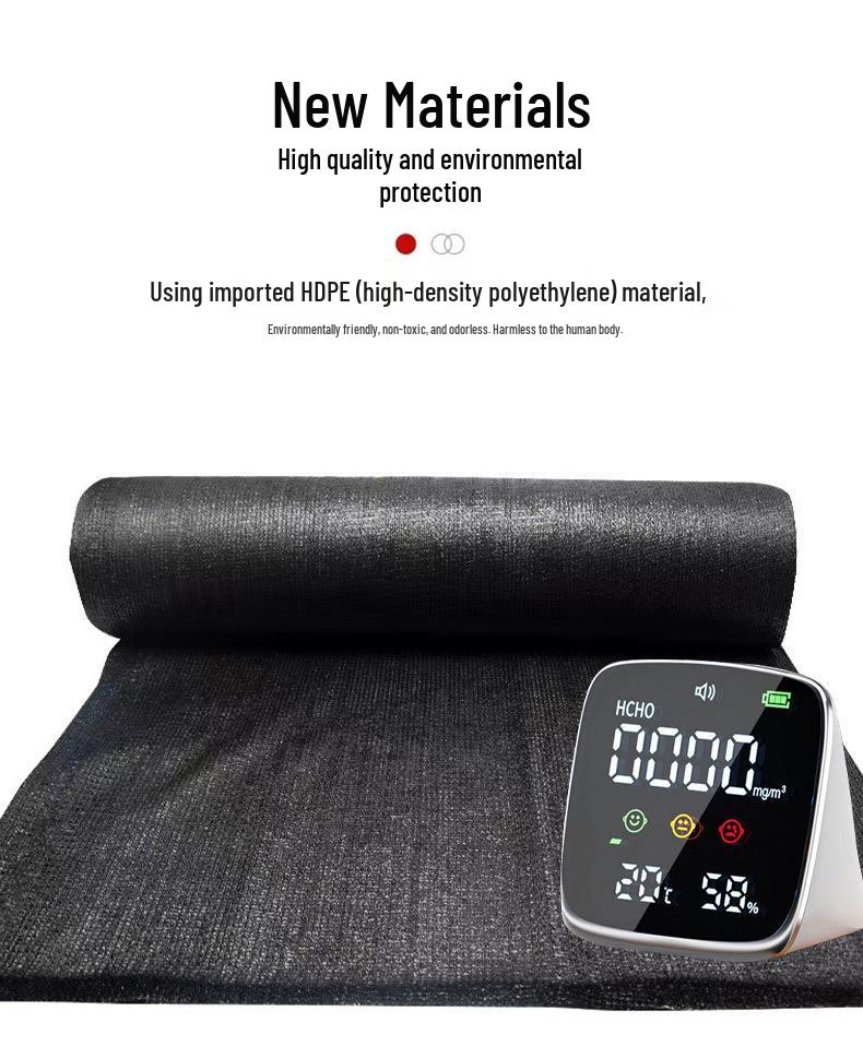 High Temp Resistant Thickened Black Shade Net for Sun Protection