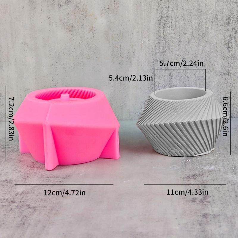 Irregular Vase Silicone Mold DIY Flower Pots Ornaments Making Plaster Epoxy Resin Casting Molds Pen Holder Mold Handmade