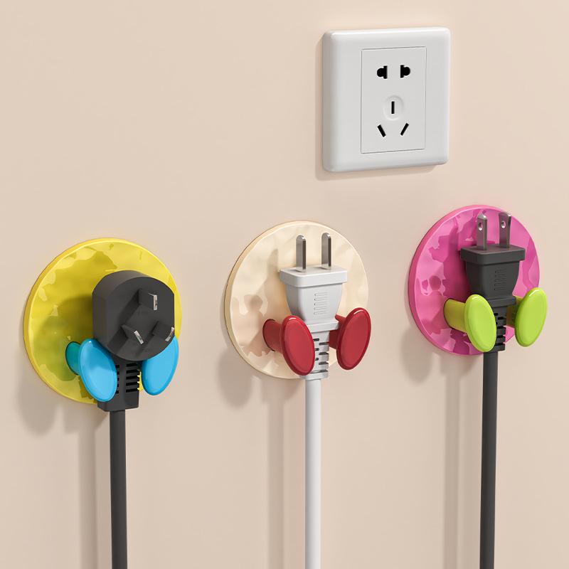 Multifunctional Adhesive Wall Socket Holder for Kitchen Cords