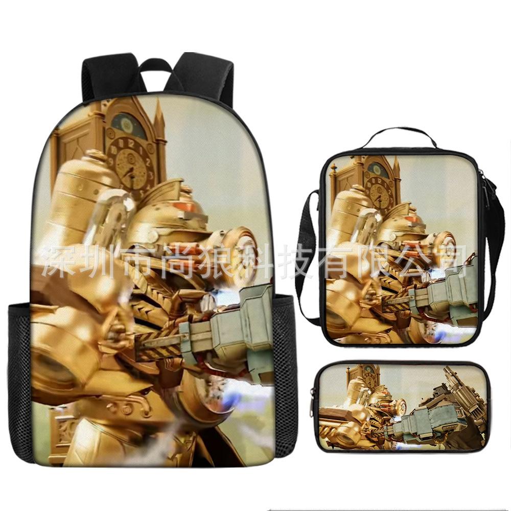Titan Klok Man Schooltas Monitor Oorlogen Toilet Man Rugzak Tv Audio Man Rugzak Jongens Tas