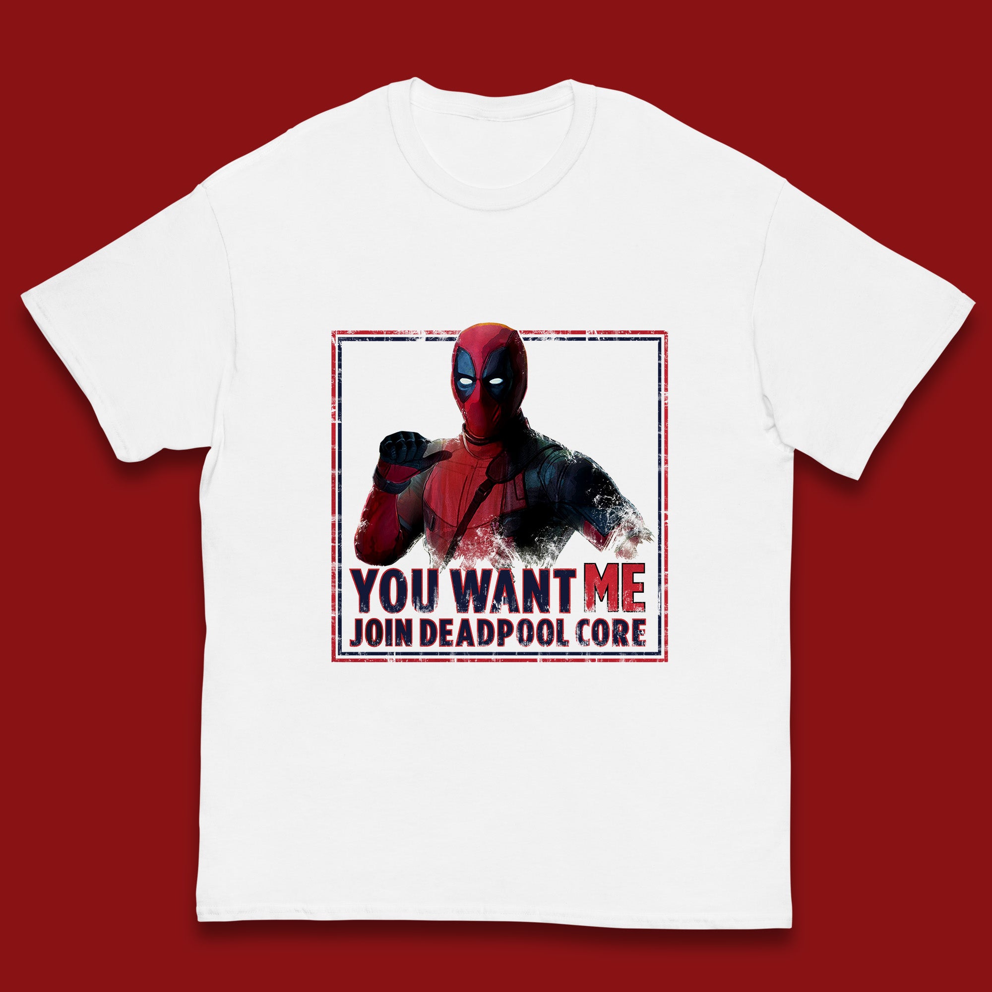 You Want Me Join Deadpool Core Marvel Comics Deadpool Superhero Comic Book Fictional Character Kids T Shirt 100