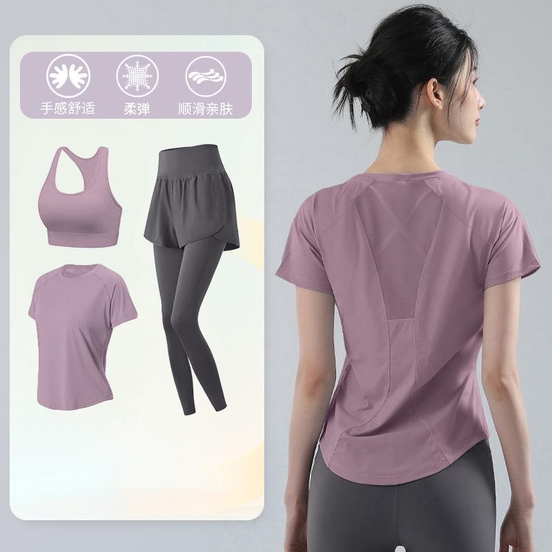 Tennis Suit Women's Short-sleeved Training Clothes Outdoor Running Quick-drying Clothes Thin Badminton T-shirt Fitness Clothes