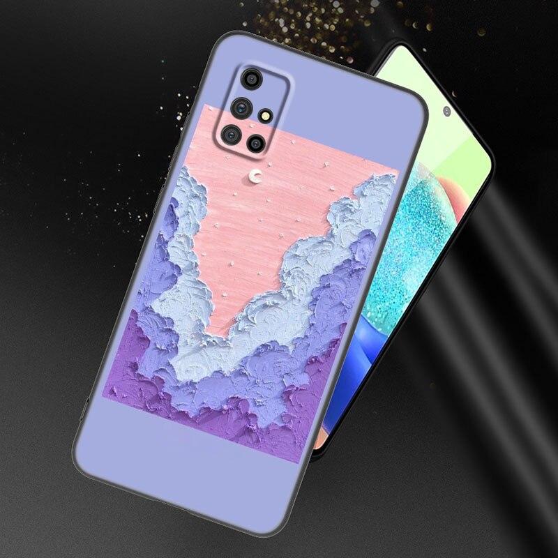 Bunte Ölgemälde Handyhülle für Samsung Galaxy A21 A30 A50 A52 S A13 A22 A32 A33 A53 A73 5G A11 A12 A31 A51 A70 A71 A72