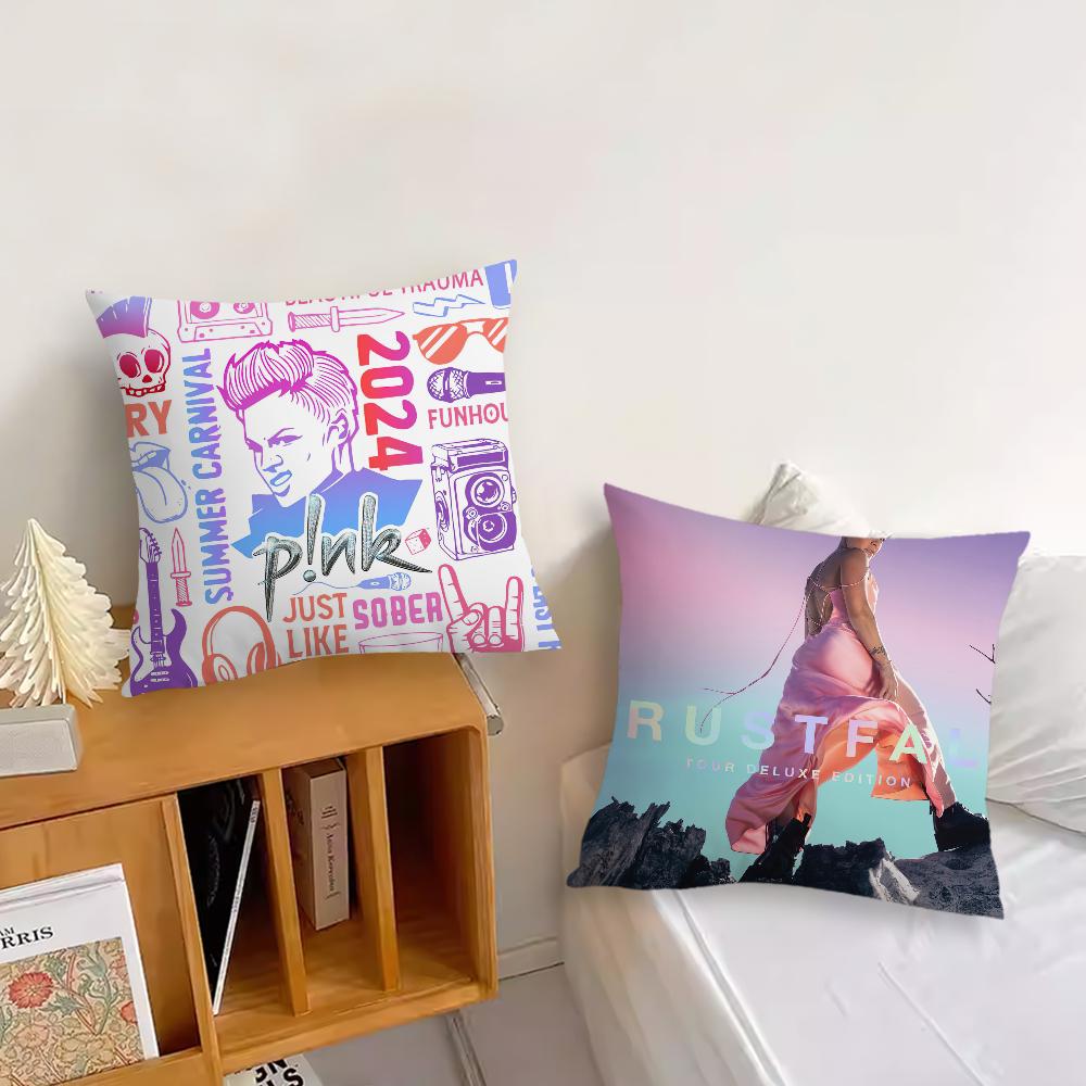 Singer T-Trustfall Pink cushion cover Pillow Cover Decoration Room Home Sofa living Office Car Nordic Simplicity