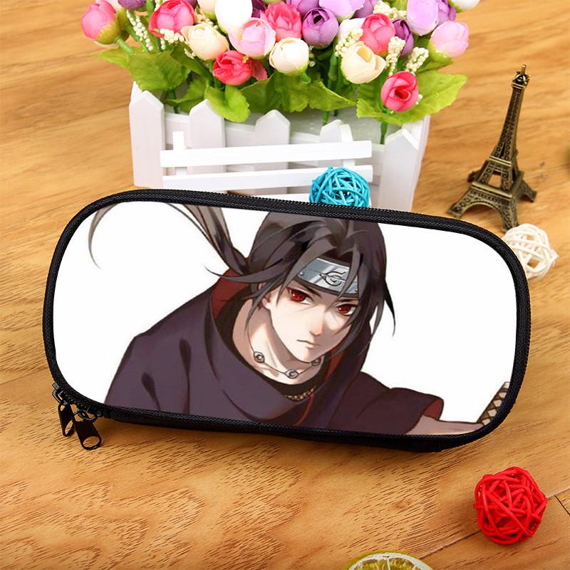 Naruto Uchiha Kakashi Large Capacity Nylon Pencil Case For Students And Office Use