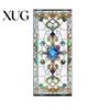 Waterproof Window Decal Privacy Film Vintage Stained Glass Style Static Cling Reusable Decorative Sticker for Cabinet Bathroom Kitchen Door