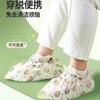 Disposable shoe cover indoor thickened wear-resistant, dustproof and non-slip climbing mat children's cute non-woven printed foot cover