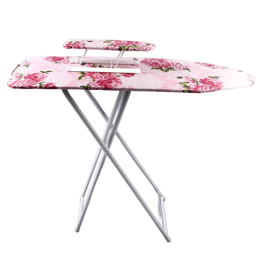 Tabletop Ironing Board Foldable Lengthen 36inch Stable Floral Pattern with Sleeve Iron Board for Sewing Craft Room