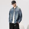 Men's Heavyweight Denim Jacket - Trendy, Handsome Workwear, Loose Fit, Plus Size for Spring & Autumn