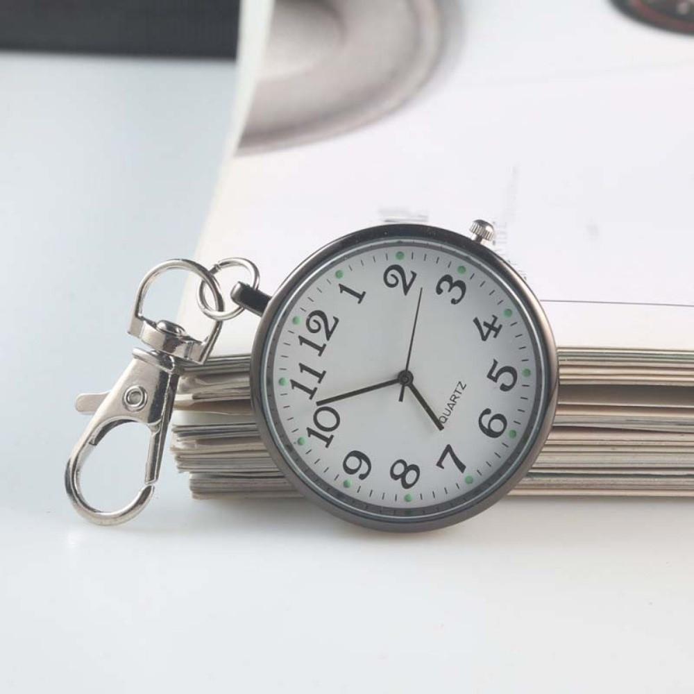 Easy Reading Key Chain Fob Clock Glow in Dark Student Exam Timer Hospital Shift Style 2