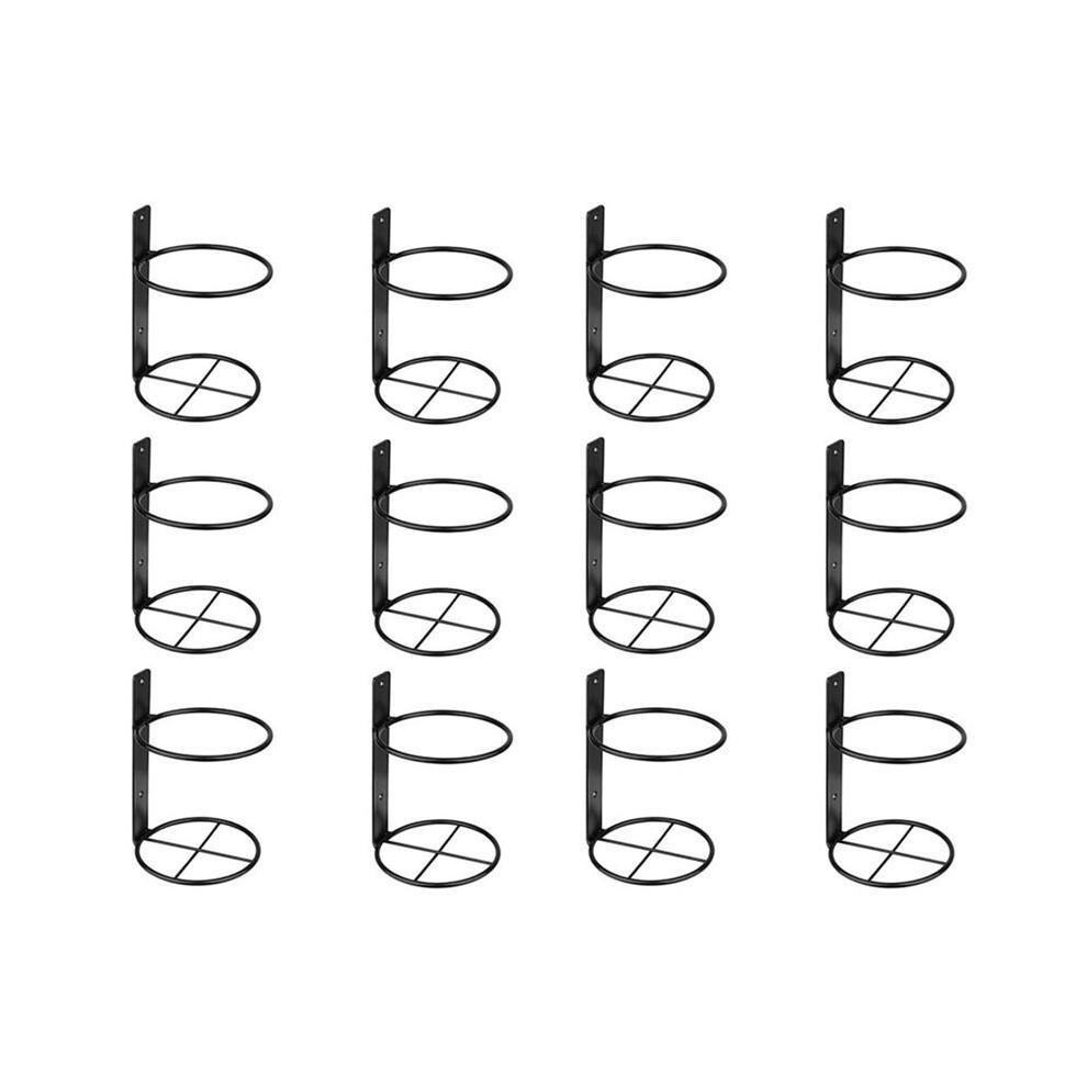 Weinwandhalter, 12er-Pack Wandmontiertes Weinregal, Weinflaschenhalter Aus Metall Zur Weinaufbewahrung, Wanddekoration mit Weinthema