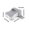 Orthopedic Knee Support Pillow Breathable Washable Cover Memory Foam Thigh Cushion for Resting and Side Sleeping