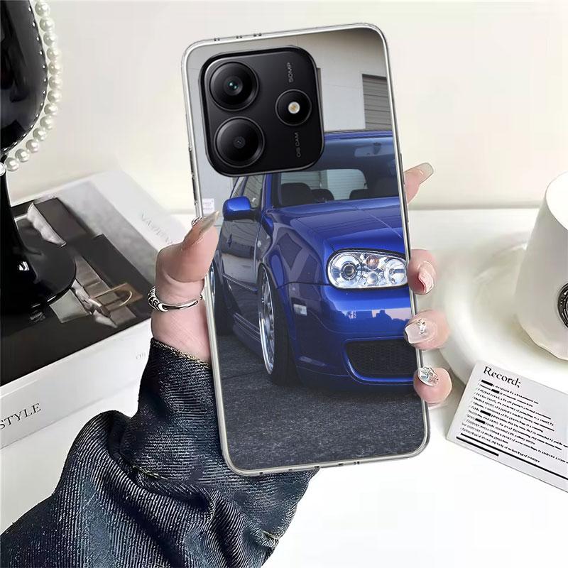 

Cool MK4 MK5 Golf Car Soft Phone Case For Xiaomi Redmi Note 15 14 14S 13 12 Pro Plus 12S 11 11S 11E 10 10S 11T 5G Fundas Coque R Note 14 Pro Plus
