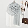 New Silver silver Craft Bright Silk Scarf High-end Women's Polyester Sun Protection Soft Shawl Headscarf