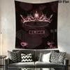 Blackpink Wandteppich Ästhetisches Wandbehang Gedruckter Stoffdecke Dekorative Wandteppiche für Schlafzimmer Wohnzimmer Heimdekoration