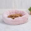 ADD. MATE Cuna Round Donut Bed for Dogs and Cats, AWZ White Rose