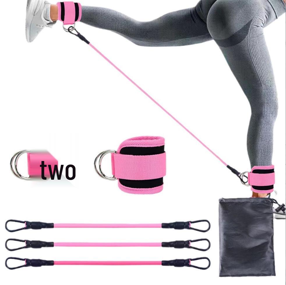 

Сила ног и эластичная лента для приседаний с фиксатором на лодыжке