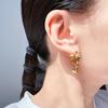 Cold Wind Design Twisted Irregular Geometric Earrings Fashionable Metal Wind Ear Buckles 173