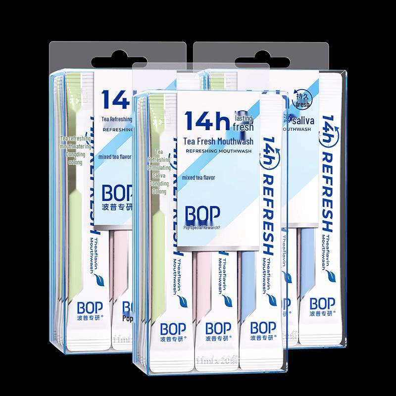 BOP Tea Fresh Mixed Tea Flavor Portable Mouthwash Strips