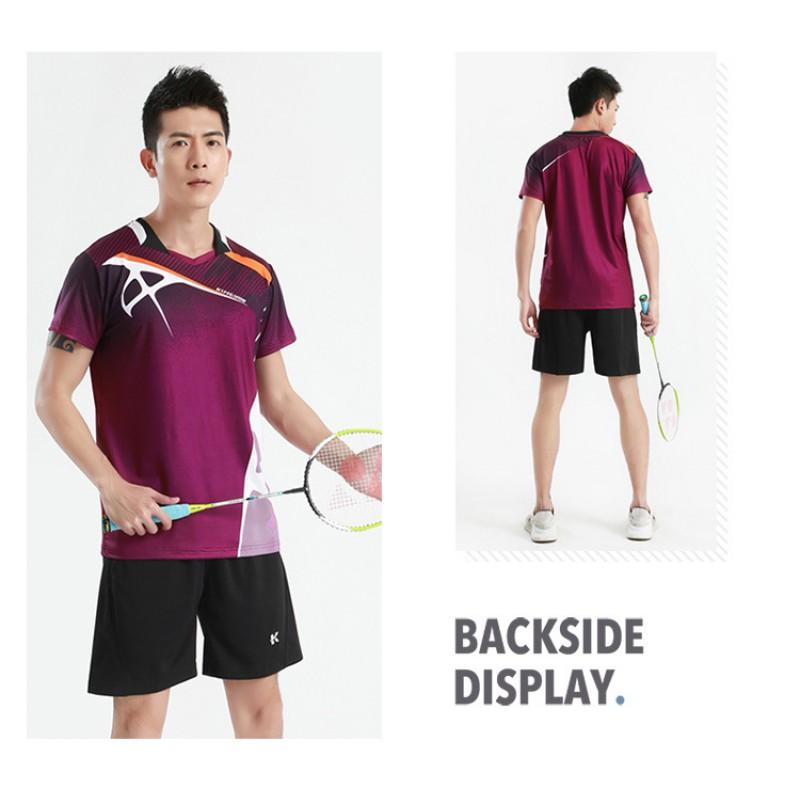 Badminton Tennis Sport Shirts Quick Dry Breathable Team Uniforms Men Women Customizable