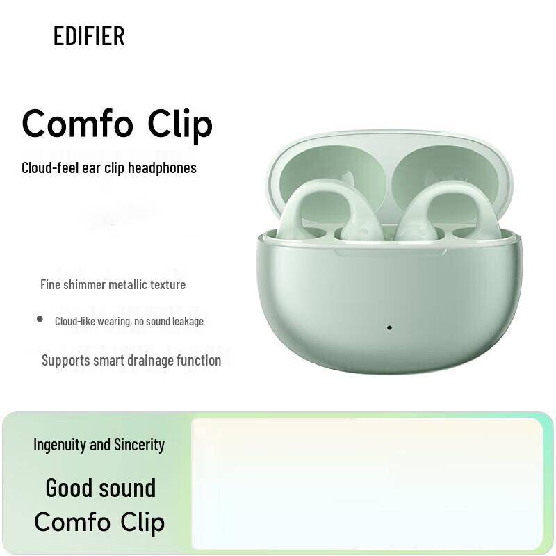 EDIFIER Comfo Clip Open-Ear Bluetooth Earclip Headphones