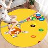 M&M's Round Area Rug,Carpet Rug for Living Room Bedroom Sofa Playroom Decor,Non-slip Floor Mat