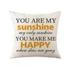 Pillow Simple Letter Printed Pillow Sofa Cushion Home Bedside Living Room Pillow Cover