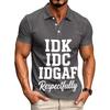 Men's Casual Letter Print Short Sleeve T-Shirt