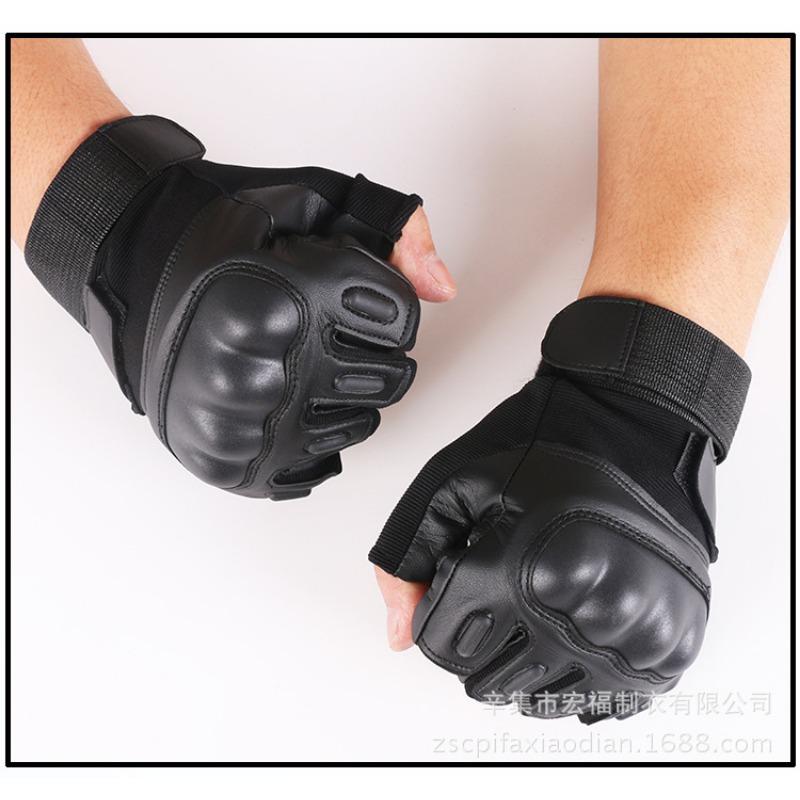 

Half Finger Tactical Gloves Men s Outdoor Riding Motorcycle Hard Shell Field Fighting Military Fans Performance Training Fitness Gloves M чёрный