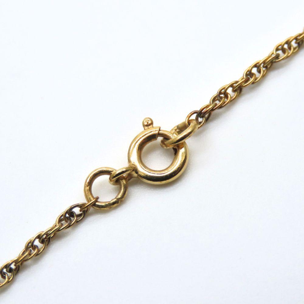 Used Wedgwood Necklace metal 3.8g gold blue plating