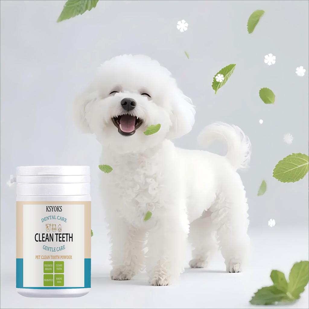 Pet tooth powder can remove hidden residue and improve dull teeth