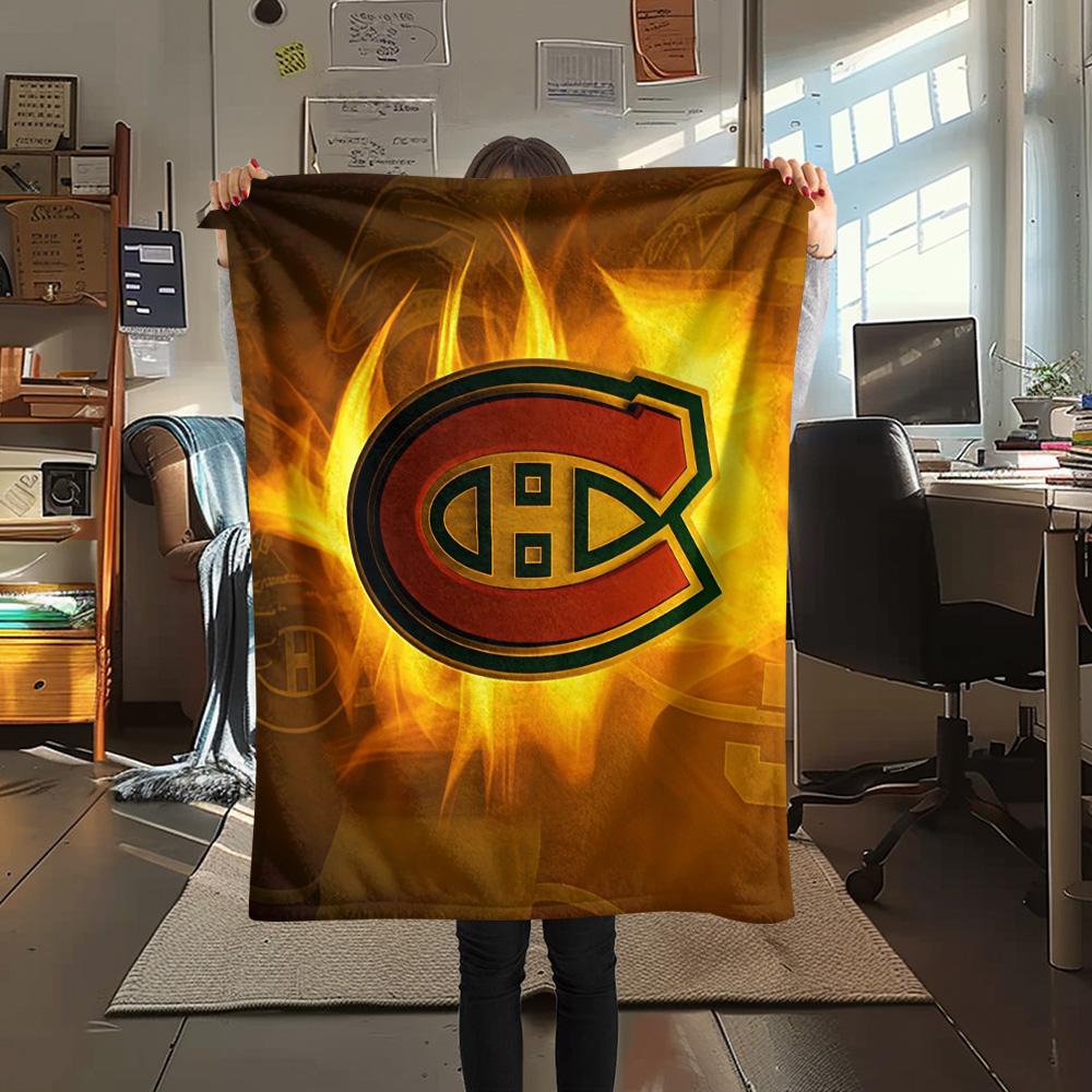 Montreal Canadiens2 Flannel Blanket, High Quality Comfortable for All Seasons, Home Decor, Warmth and Comfort