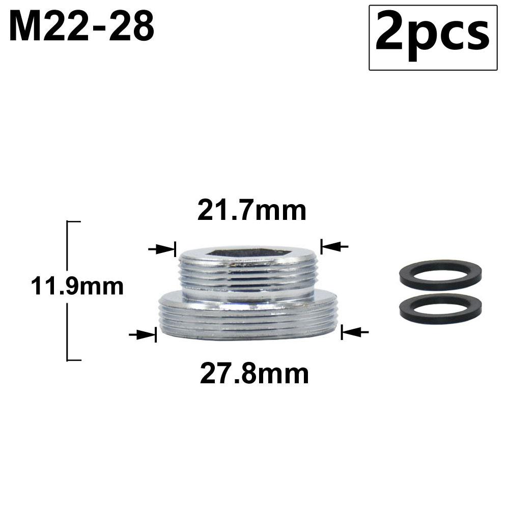 

2 шт. Латунь 1/2 на M16/18/20/22/24/28 мм Різьбовий з єднувач з внутрішньою/зовнішньою різьбою Адаптер для крана Кухня Ванна Кімната Аератор Водопровідна арматура