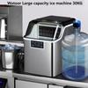 Large Capacity Ice Maker 30KG/35KG Square Ice Cubes Making Machine Commercial Small Milk Tea Shop Ice Maker
