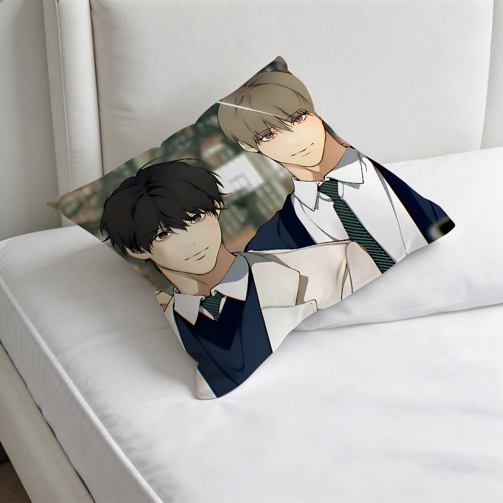 LLost In The CCloud Manga Quadratische Kissenhülle Weiche Dekorative Überwurf-Kissenhülle für Zuhause Sofa Bett