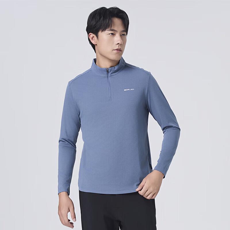 

SCALER Men s Outdoor Stand-Collar Long-Sleeve T-shirt L