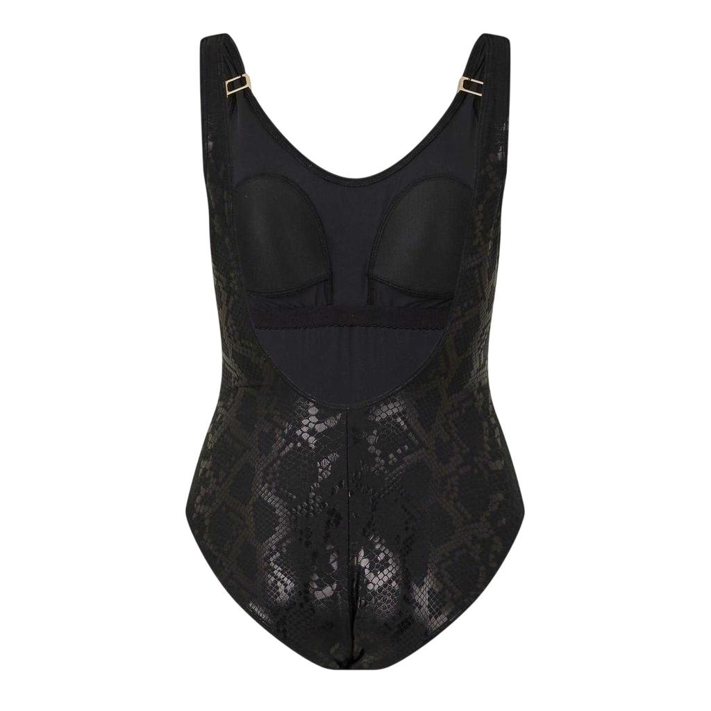 Biba Womens/Ladies Carmen Snake Print Textured One Piece Swimsuit