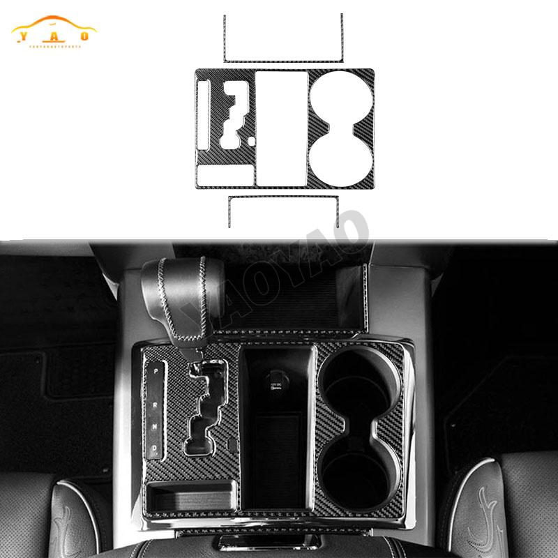 EHV5  Carbon Fiber for Dodge RAM 1500 2009 2010 2011 2012 Central Console Gear Shift Panel Decorative Sticker Decal Cover Trim