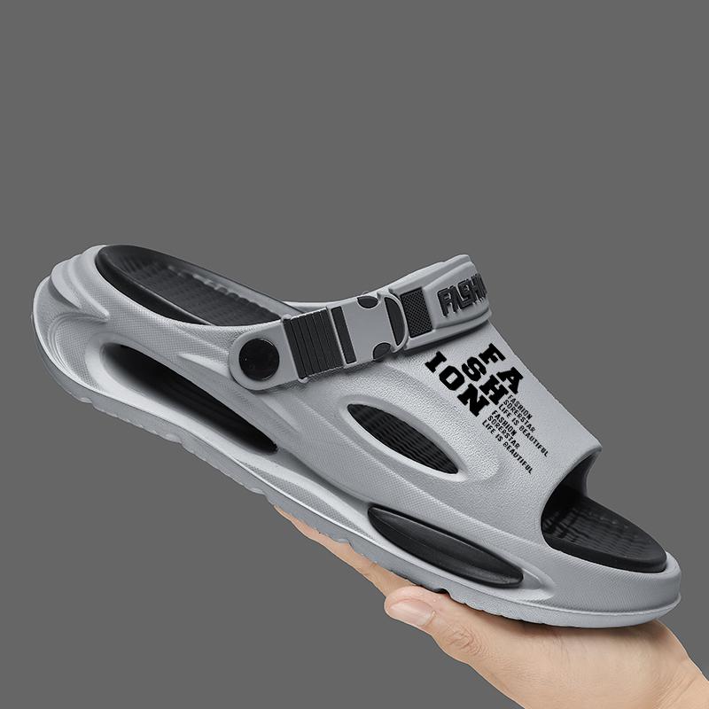 Summer Men S Eva Breathable Slippers Beach Clogs Outdoor Sandals Soft Slides Men Casual Water Garden Shoes Male Beach Sandals 38-39