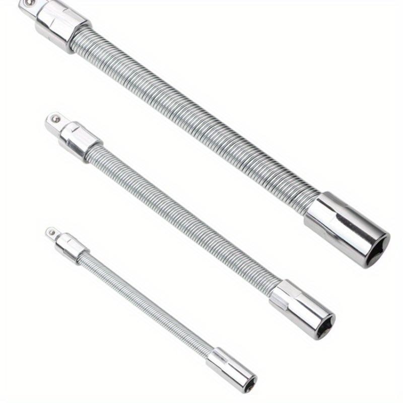 3Pcs/set Sleeve Extension Rod, Elastic Connecting Rod, Universal Connecting Rod, Bendable Soft Shaft, Force Rod, Bending Rod, Flying Connecting Rod