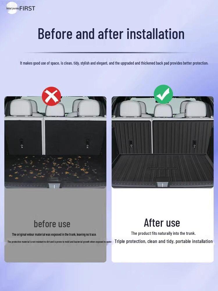 Ideal 6 Trunk Mats: Car Interior & Modification Accessories